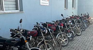 Şanlıurfa’da plakasız ve çalıntı motosikletlere el konuldu!