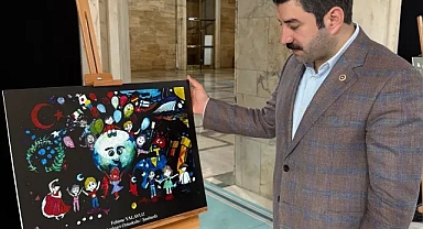 Şanlıurfalı öğrencinin tablosu TBMM’de sergilendi!
