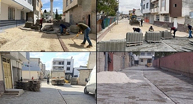 Suruç Belediyesi’nden Sarayaltı Mahallesi'nde Yoğun Parke Atağı