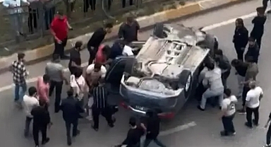 Urfa'da feci kaza! Takla attı!