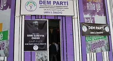 DEM Parti Urfa İl Örgütü Önder İçin Taziye Kurdu