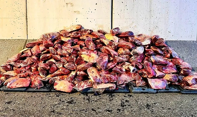 Şanlıurfa’da 1 ton 700 kilo bozulmuş et ele geçirildi!