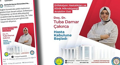 Doç. Dr. Tuğba Damar Çakırca Hasta Kabulüne Başladı