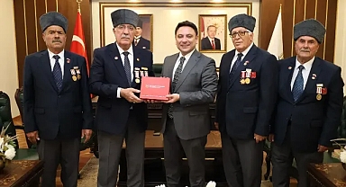 Gazilerden Kaymakam Şahin’e Anlamlı Ziyaret