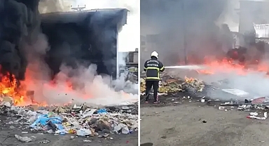 Şanlıurfa’da atık toplama deposunda yangın!