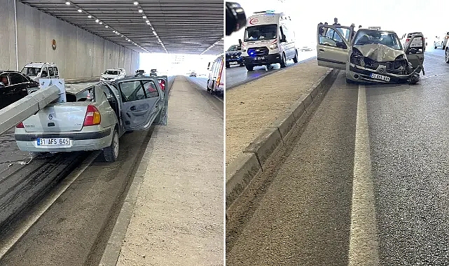 Şanlıurfa’da talihsiz kaza! Otomobil aydınlatma direğine çarptı!