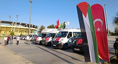 Şanlıurfa İHH’dan Anlamlı Etkinlik;Araç Konvoyu ve Sınırda Gazze Nöbeti!