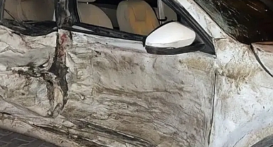 Siverek'te otomobil devrildi! Sürücü yaralandı