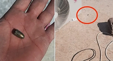 Urfa’da yine yorgun mermi vakası! Klimacının yanına düştü