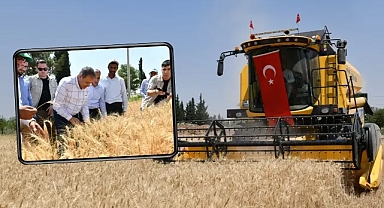 Vali de katıldı! Şanlıurfa'da hasat başladı!