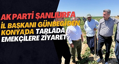 AK Parti İl Başkanı Günbegi, Urfalı Tarım İşçilerini Konya’da Yalnız Bırakmadı