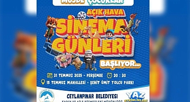Ceylanpınar Belediyesi’nden Çocuklara Yaz Sinema Günleri