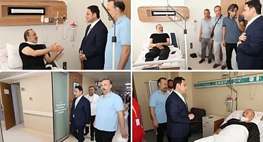 Kaymakam Şahin'den Yaralı Sağlık Çalışanlarına Geçmiş Olsun Ziyareti
