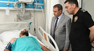 Kazada yaralanmıştı! Şanlıurfa Valisi Şıldak, hastanede ziyaret etti!