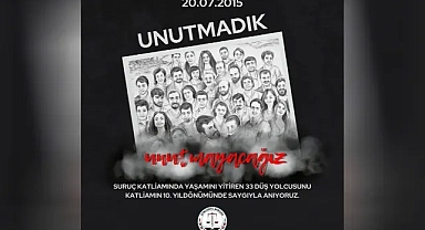 Şanlıurfa Barosu’ndan Suruç Katliamı’yla ilgili paylaşım!
