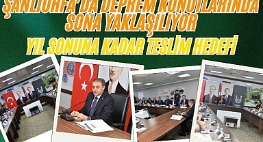 Şanlıurfa'da Deprem Konutlarının Yapım Süreçleri Masaya Yatırıldı