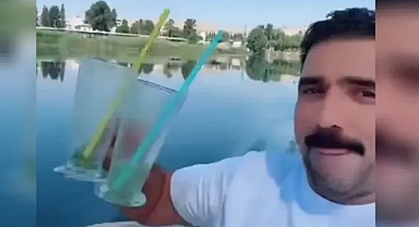 Şanlıurfa’da Fırat Nehri’ne bardak attı! Şahsa para cezası kesildi!