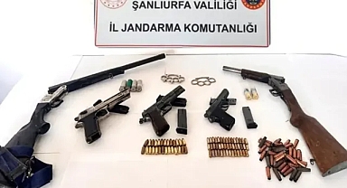 Şanlıurfa’da jandarma operasyon yaptı! Çok sayıda silah ve mühimmat ele geçirildi!