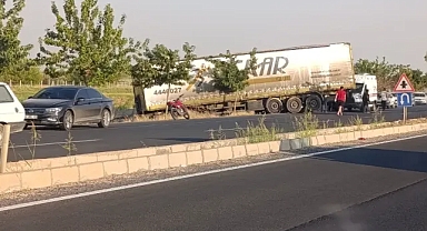 Şanlıurfa’da TIR kontrolden çıktı!