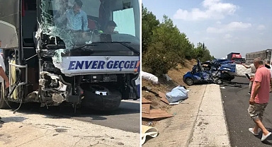 Şanlıurfa’ya gelen otobüs kaza yaptı! Yaralılar var!