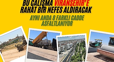 Viranşehir Çevre Yolu Asfaltla Buluşuyor