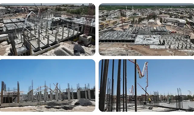 Harran Yeni Devlet Hastanesi'nde İnşaat Çalışmaları Hızla Devam Ediyor