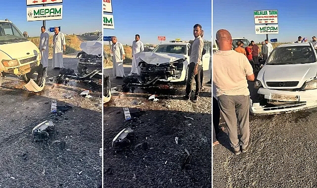 Şanlıurfa’da araçlar birbirine girdi! Maddi hasar oluştu!