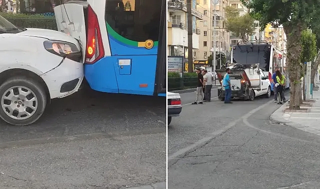 Şanlıurfa’da çöp aracı, trambüse çarptı!