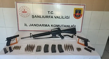 Şanlıurfa’da ele geçirildi! Aralarında uzun namlulu silah da bulunuyor!