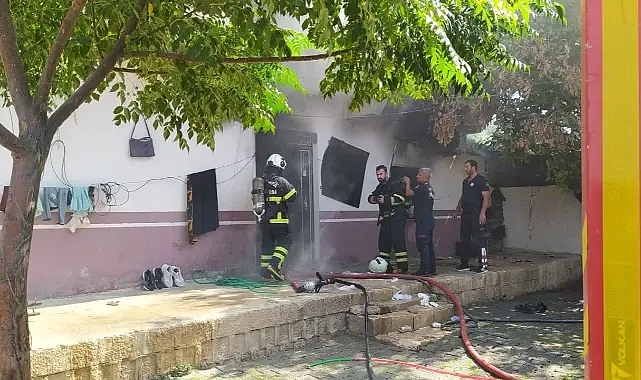 Şanlıurfa’da mesken yangını! İtfaiye müdahale etti!