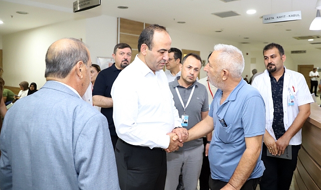 Şanlıurfa İl Sağlık Müdürü’nden Mehmet Akif İnan Eğitim ve Araştırma Hastanesi Haliliye Ek Hizmet Binasına Ziyaret