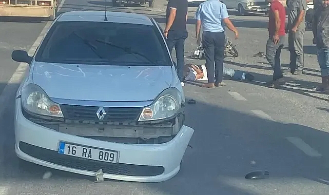 Urfa’da otomobil ile motosiklet çarpıştı!