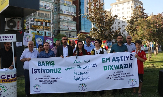 DEM Parti Şanlıurfa’dan Üç Dilde Barış Çağrısı