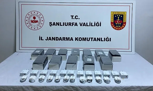 Urfa’da gümrük kaçağı telefonlar ele geçirildi!