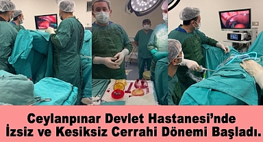 Ceylanpınar Devlet Hastanesi’nde İzsiz ve Kesiksiz Cerrahi Dönemi Başladı