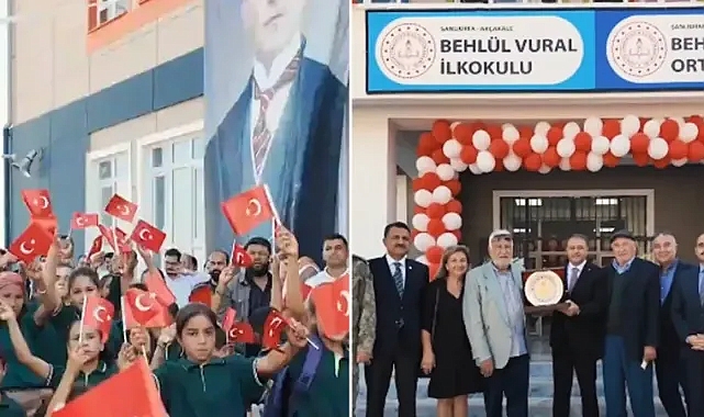 Şanlıurfa’nın ilçesindeki okul törenle hizmete açıldı!