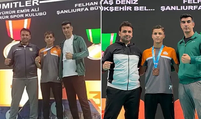 Şanlıurfalı sporcular çifte bronzla dönüyor!