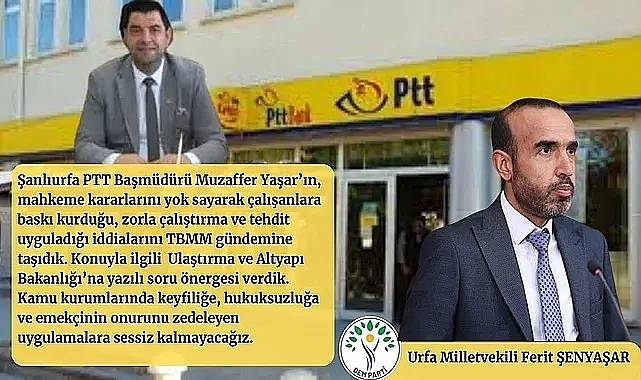 Şenyaşar'dan Bakana soru yağmuru:
