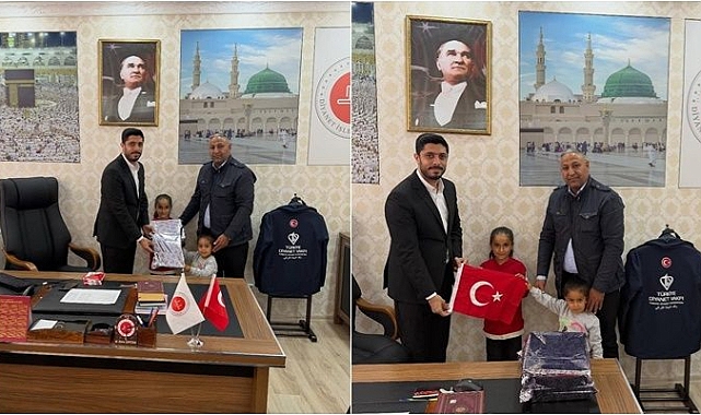 Çocukların Bayrak Sevgisi Duygulandırdı