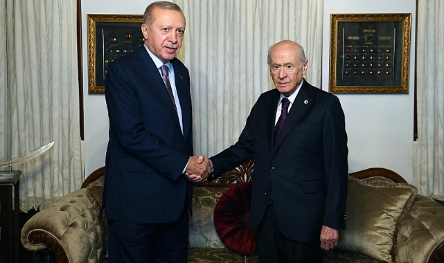 Cumhurbaşkanı Erdoğan'dan Bahçeli'ye Evinde Ziyaret