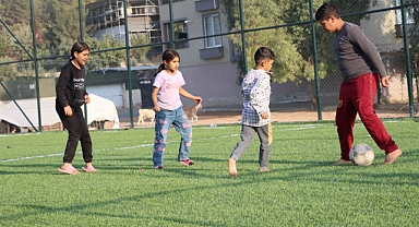 Güllübağ’da Çocuklar İçin Yeni Spor Alanı Kazandırıldı