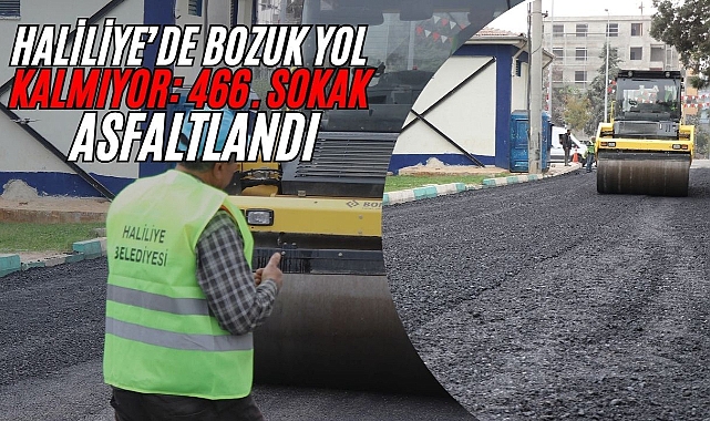 Haliliye’de Ulaşım Kalitesini Artıran Asfalt Hamlesi
