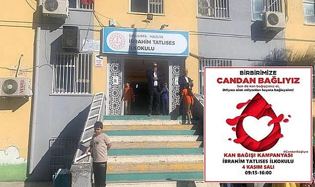 İbrahim Tatlıses İlkokulu'nda Kan Bağışı Kampanyası: 