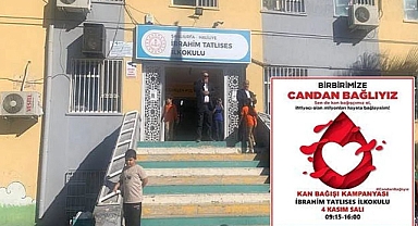 İbrahim Tatlıses İlkokulu'nda Kan Bağışı Kampanyası: 
