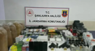 Neler yok ki! Urfa’da iş yerine baskın!