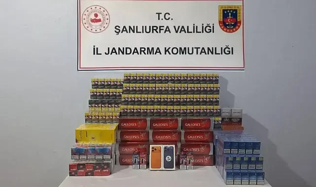 Şanlıurfa’da kaçak sigara ve telefonlara el konuldu!