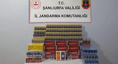 Şanlıurfa’da kaçak sigara ve telefonlara el konuldu!