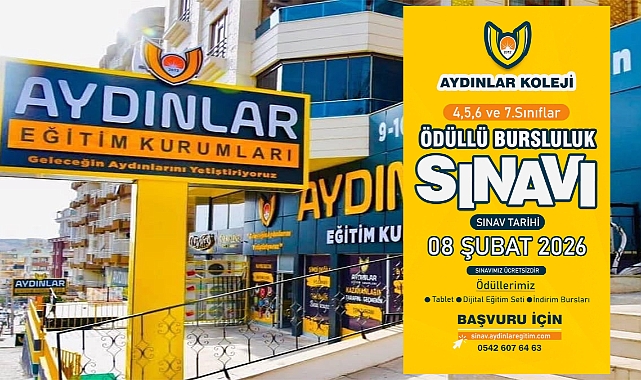 Aydınlar Koleji Ödüllü Bursluluk Sınavı Başvuruları Başladı