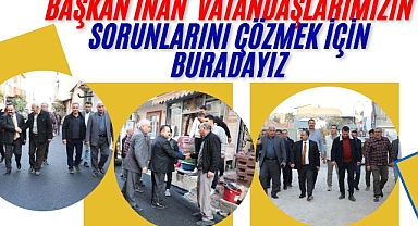 Başkan İnan, Viranşehir’deki Yol Çalışmalarını Sahada Denetledi