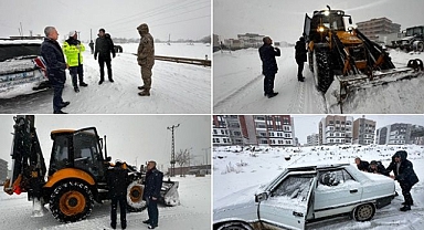 Başkan Vekili Bayram, karla mücadele çalışmalarını yerinde inceledi
